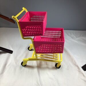 Our Generation Pink Yellow Doll Supermarket Cart for 18" Dolls